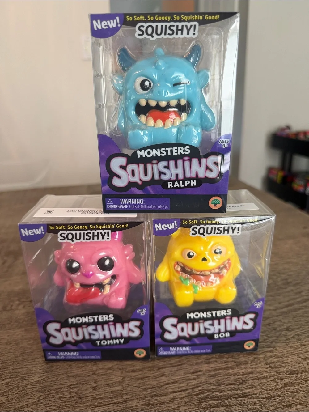 Monsters Squishins Squishy Squeezy Bundle Lot Set 3 Halloween